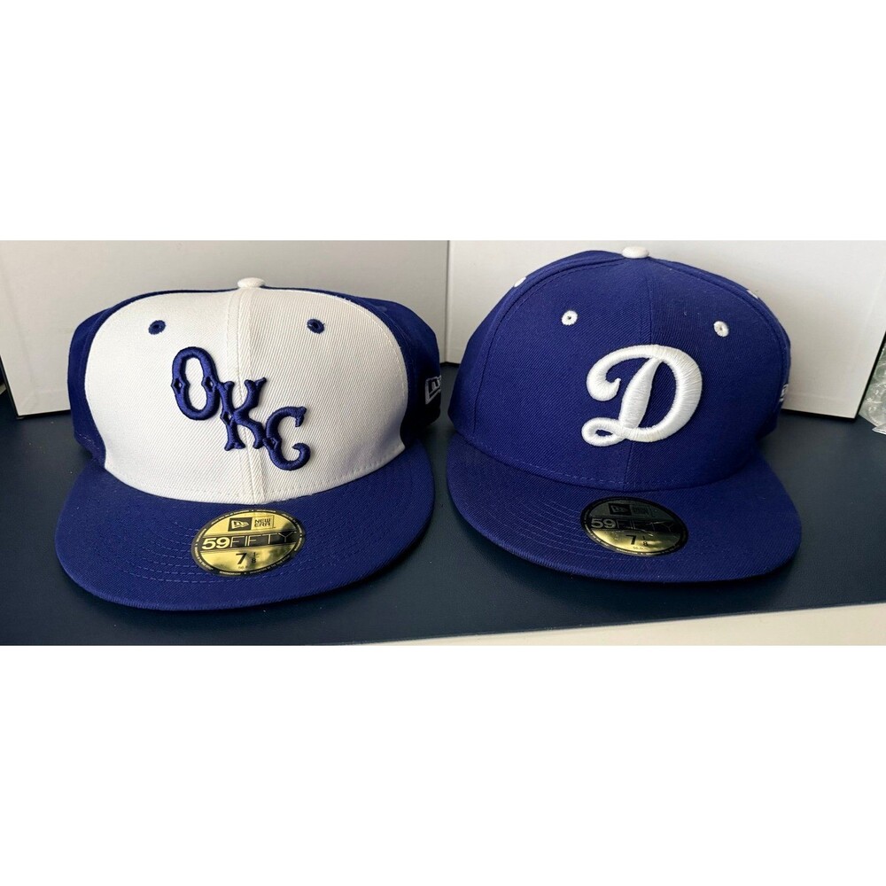 New Era Oklahoma City Dodgers Baseball Fitted Hats 7 1/8